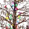 4ft. Pre-Lit Frosted Berry Twig Artificial Christmas Tree, Multicolor Gum Ball LED Lights